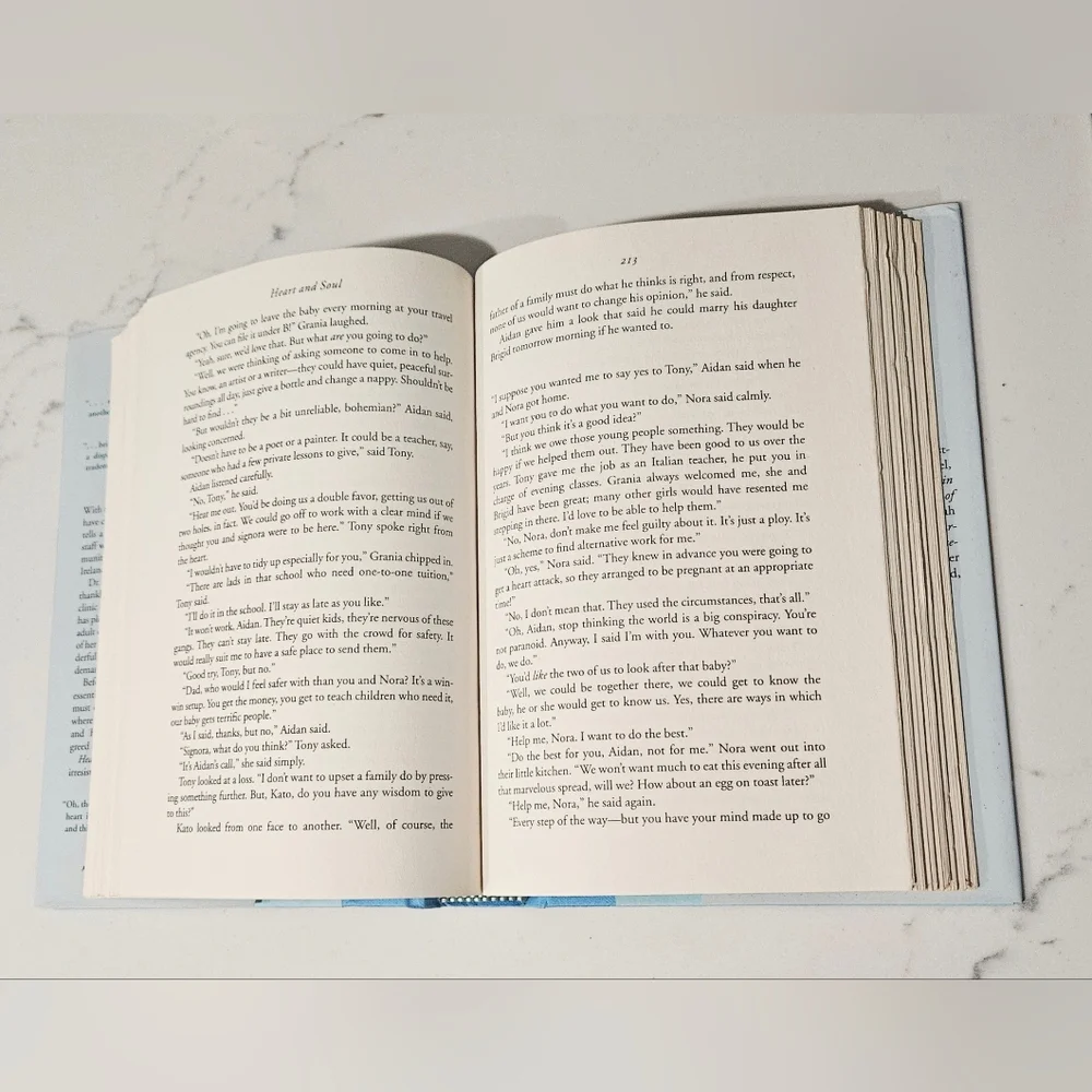 BOGO Maeve Binchy Heart and Soul Coffee Table Book - Blue Cover